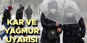 Doğu Anadolu'da karla karışık yağmur bekleniyor