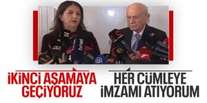 DEM - Bahçeli görüşmesi sonrası Pervin Buldan: Süreçte ikinci aşamaya geçtik