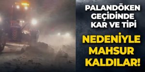 Palandöken geçidinde kar ve tipi nedeniyle mahsur kalanlar kurtarıldı
