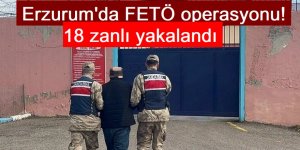 Erzurum'da FETÖ operasyonu! 1 yılda 18 zanlı yakalandı