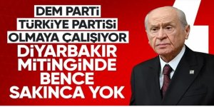 Devlet Bahçeli'den DEM Parti mitingine yanıt: Mahsuru yok