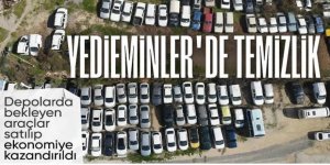 Yediemin depolarında bekleyen mallar ekonomiye kazandırıldı