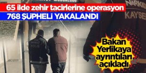 Erzurum ve ''65 İlde Uyuşturucu Satıcılarına Yönelik Operasyonlarda 768 Şüpheli Yakalandı''