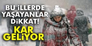 9 il için "sarı" uyarı: Yoğun kar yağışına dikkat