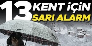 13 il için yoğun kar yağışı uyarısı