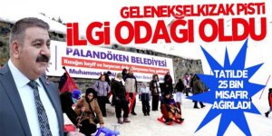 Palandöken Belediyesi’nden renk katan kızak keyfi