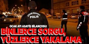 Erzurum polisi ocak ayında suça göz açtırmadı