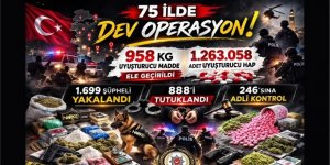 Erzurum ve 74 ilde narkotik operasyonu: 958 kilo uyuşturucu ele geçirildi