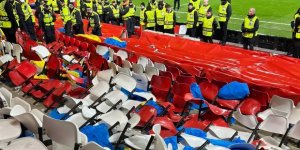 Fener taraftarının Nottingham Forest'ın stadına verdiği zarara bakın