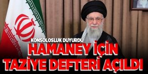 Erzurum'da Hamaney için taziye defteri açıldı