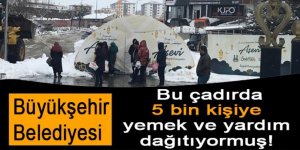 Erzurum Büyükşehir 5 bin kişiye yemek ve gıda yardımı yapıyormuş!