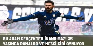 Bu adam gerçekten inanılmaz! 35 yaşında Ronaldo ve Messi gibi oynuyor
