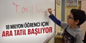 Okullarda ikinci ara tatil bugün başlıyor