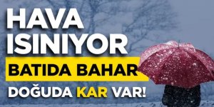 Doğu’da kar, batıda bahar