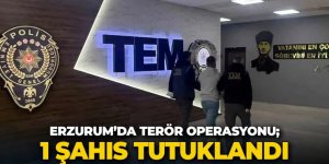 Erzurum'da terör operasyonu; 1 destekçi tutuklandı