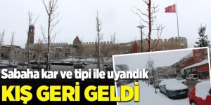 Nisan ortasında Erzurum’a kış geri döndü!