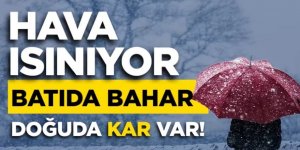 Türkiye iki mevsimi bir arada yaşıyor: Batı’da bahar, Doğu’da kış