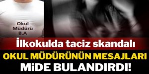 İlkokul müdürünün mide bulandıran mesajları ortaya çıktı