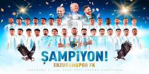 Erzurumspor'dan şampiyonluk sonrası anlamlı mesaj; "Teşekkürler Türkiye"