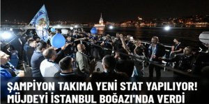 Erzurumspor FK, şampiyonluğu İstanbul Boğazı'nda kutladı!