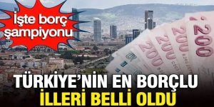 En borçlu iller belli oldu!
