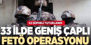 Erzurum ve 32 ilde FETÖ’ye yönelik operasyon: 69 şüpheli yakalandı