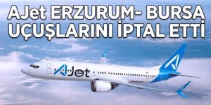 AJet Erzurum- Bursa uçuşlarını iptal etti
