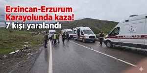 Erzincan-Erzurum Karayolunda kaza! 7 kişi yaralandı