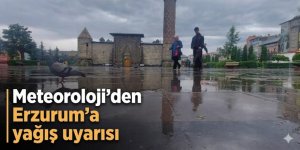 Erzurum yağışlı havaya teslim