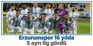 Erzurumspor 16 yılda 5 ayrı lig gördü