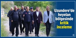 Erzurum'da heyelan bölgesinde kritik inceleme