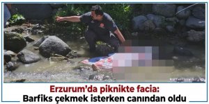Erzurum'da piknikte facia: Barfiks çekmek isterken canından oldu