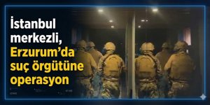 Erzurum'da suç örgütüne operasyon