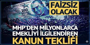 Emekliye sıfır faizli TOKİ formülü Meclis'te! MHP, teklifi sundu