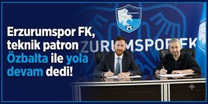 Erzurumspor FK, teknik patron Özbalta ile yola devam dedi!