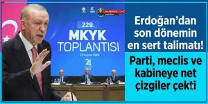 Erdoğan'dan son dönemin en sert talimatı! Parti, meclis ve kabineye net çizgiler çekti