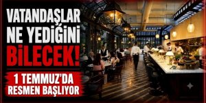 Kafe ve restoranlarda yeni dönem başlıyor! Vatandaş artık ne yediğini bilecek