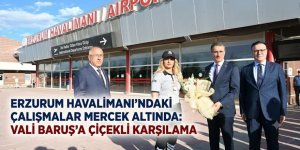 Halkın tepki odağındaki Havalimanında Valiyi Çiçekle karşıladılar