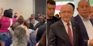 Deniz Göktaş'a destek için adliyeye giden Kılıçdaroğlu'na protesto