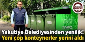 Yakutiye Belediyesinden yenilik! Yeni çöp konteyner yerini aldı