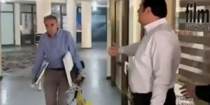 Yangına gitti, video paylaştı!