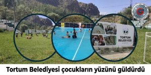 TORTUM’DA ÇOCUKLARIN YÜZÜ GÜLDÜ: ÖNCE GÜREŞ, SONRA HAVUZ KEYFİ!