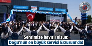 Doğu'nun en büyük servisi Erzurum'da!