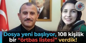 Dosya yeni başlıyor, 108 kişilik bir 'örtbas listesi' verdik!