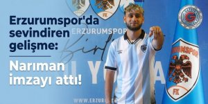Erzurumspor'da sevindiren gelişme: Narıman imzayı attı!