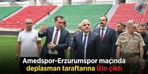 Amedspor-Erzurumspor maçında deplasman taraftarına izin çıktı
