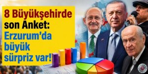 8 büyükşehirde yapılan son seçim anketi! Erzurum'da büyük sürpriz var