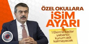 Özel Okullarda Yabancı İsim Dönemi Sona Eriyor: Tabelalar İçin Son Tarih 1 Ekim
