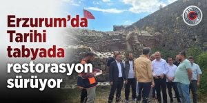 Erzurum'da Tarihi tabyada restorasyon sürüyor