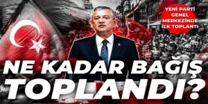 Özgür Özel, YENİ Parti Genel Merkezi’nde konuşutu: Toplanan bağış miktarını ve üye sayısını açıkladı!